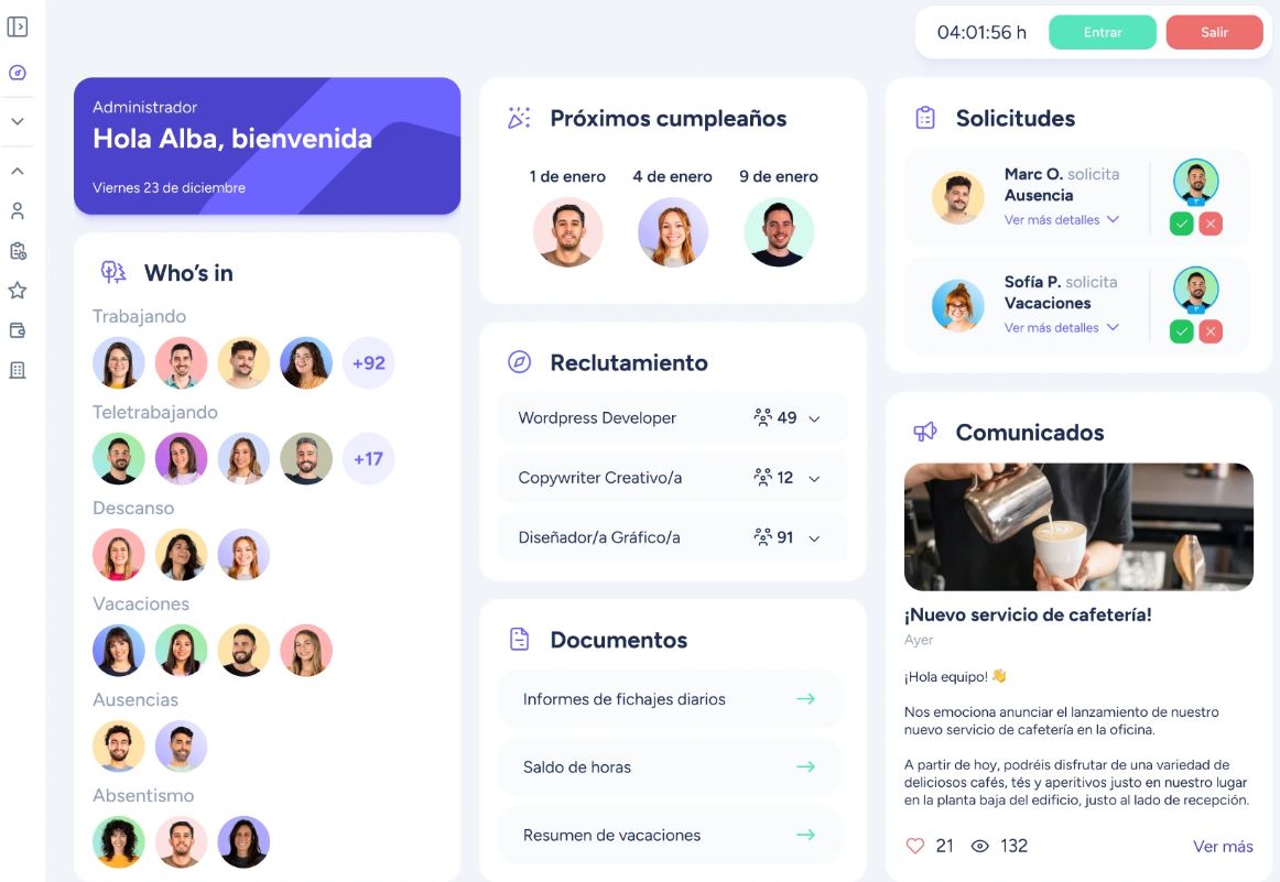 Cómo elegir el mejor software de RRHH para pymes en 2026: comparativa real entre Factorial, Sesame, Bizneo, Kenjo y Personio